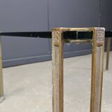 Peter Ghyczy T24 Pioneer Glass and Cast Brass rectangular Coffee