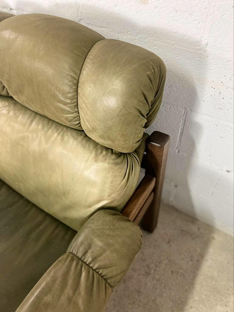 Vintage leather seat