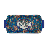 Cake dish in Longwy enamels