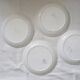 Set of 4 Moulin des Loups dinner plates, 1980, vintage French