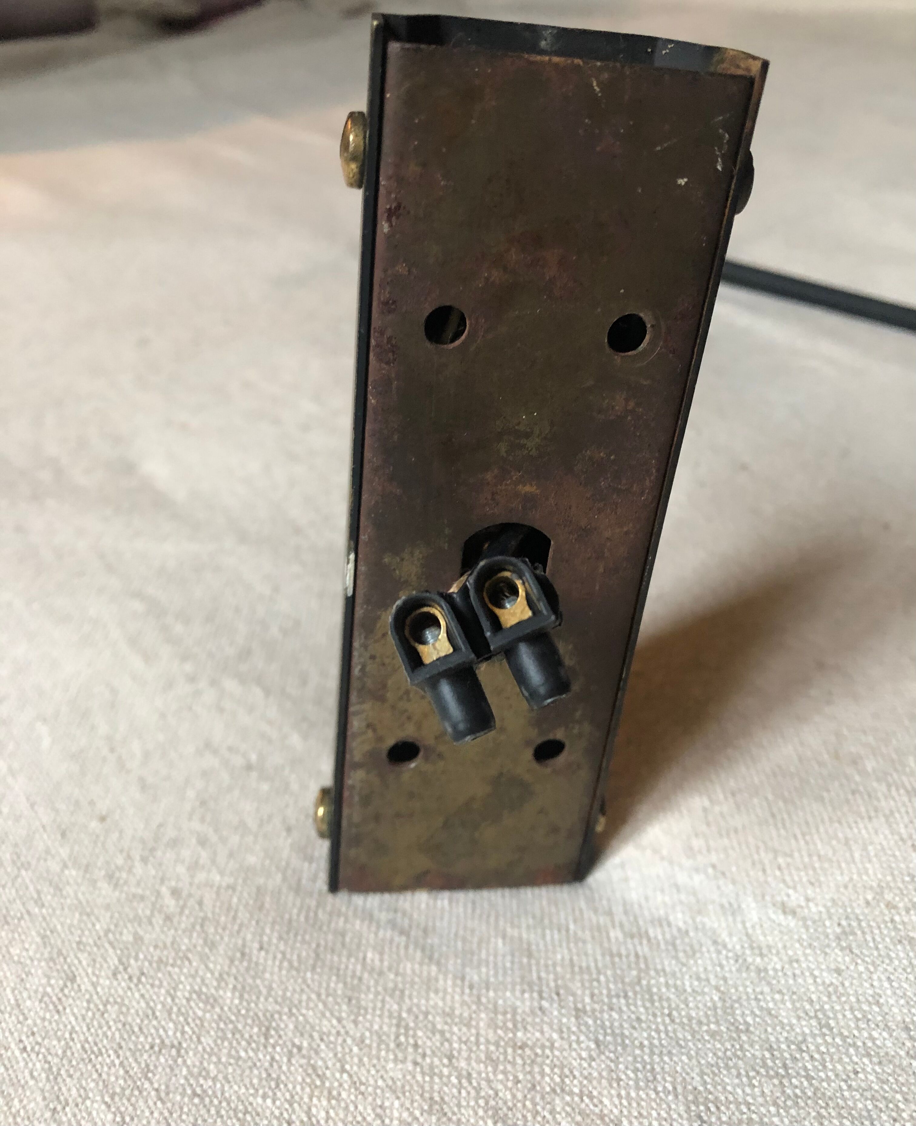 Wall lamp 2 black metal arms 60s