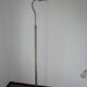 Art Deco Bauhaus floor lamp from the 1930s – nickel-plated brass, adjustabl