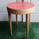 Tabouret Baumann XX hetre and red formica