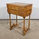 Rare Small Chiffonnière Table in Speckled Amboyna and Cherry, Louis Philippe Period – 19th