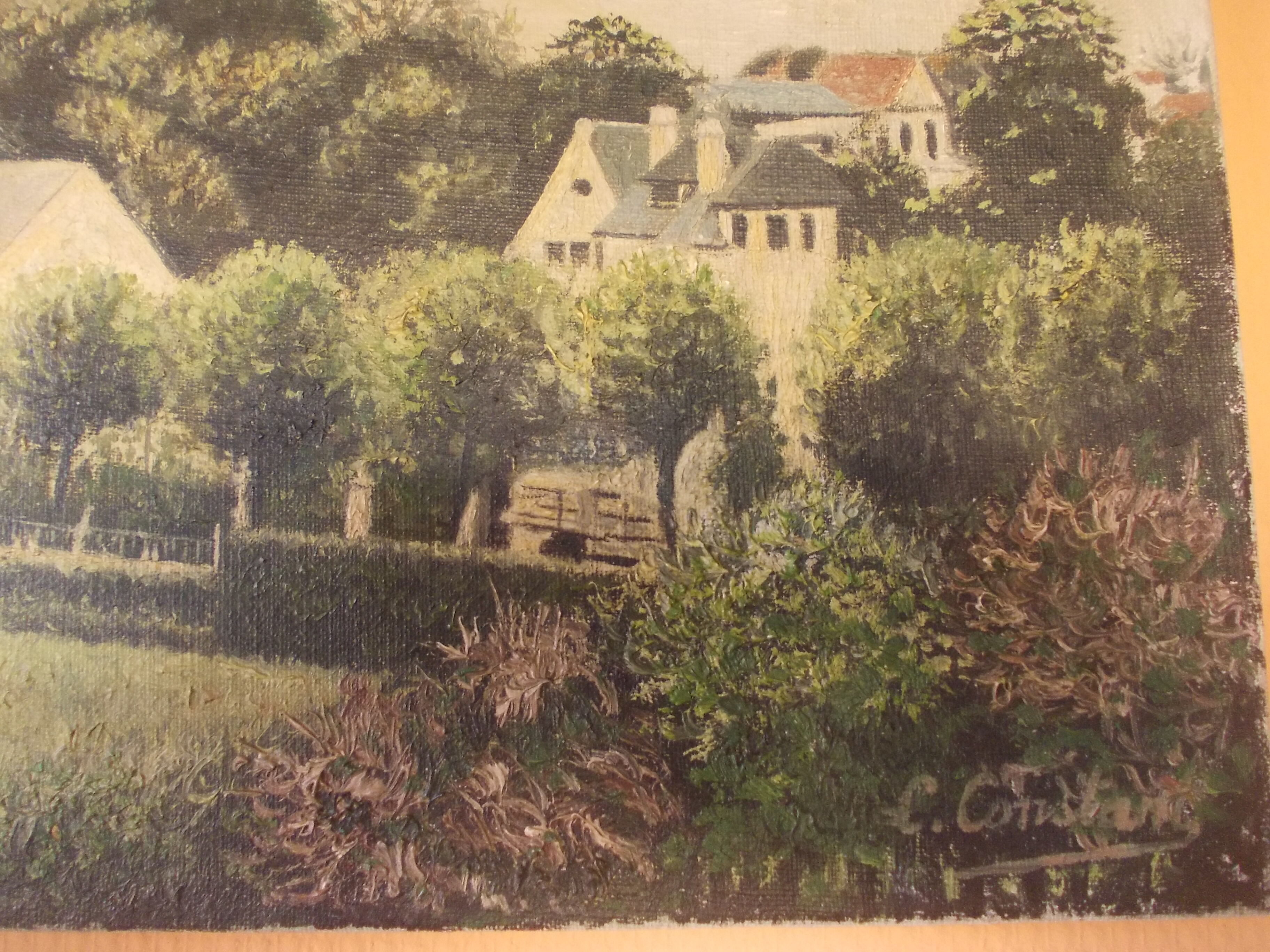 Ale nd de bayeux, signed c. constant, 14 calvados, hst painting
