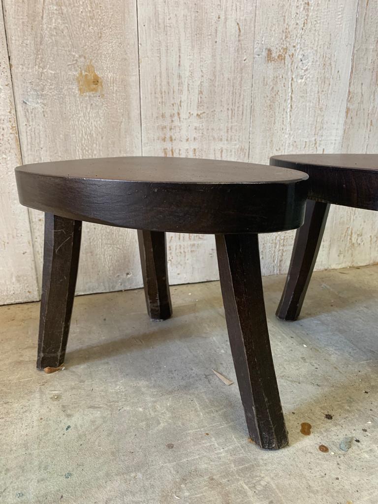 Pair of rustic stools