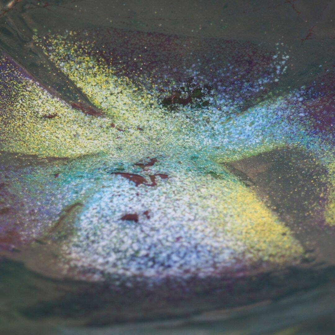 1970S Enameled Metal Bowl Signed By Artist