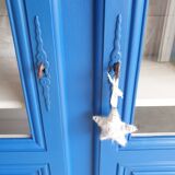 Blue bookcase