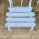 Ensemble de 5 chaises blanches en bois