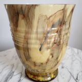 Vases en glaçure opaline Art déco, Verreries de Scailmont Henri Heemskerk Belgie