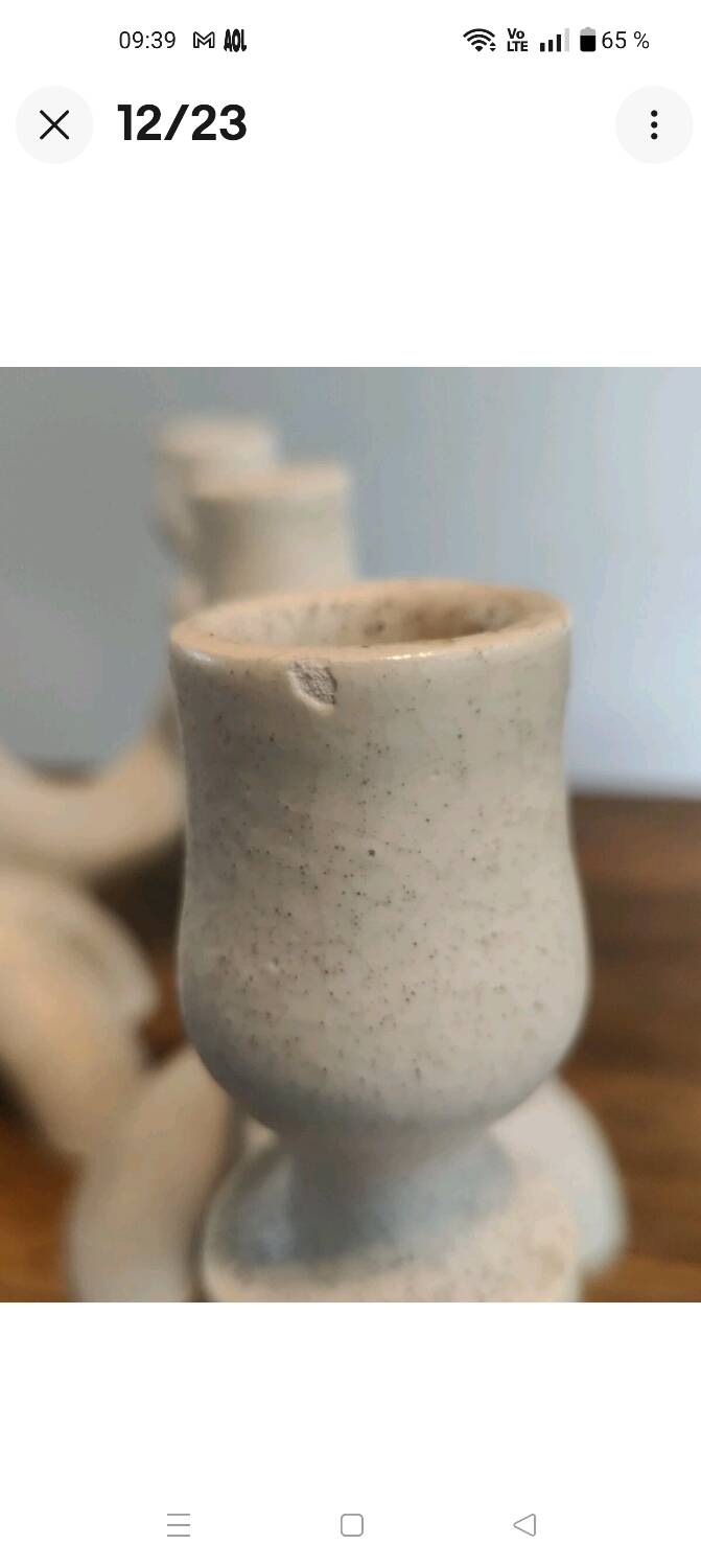 Suzanne ramié atelier madoura 1950 pair of candlesticks