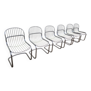 Serie de 6 chaises Design - 1970s