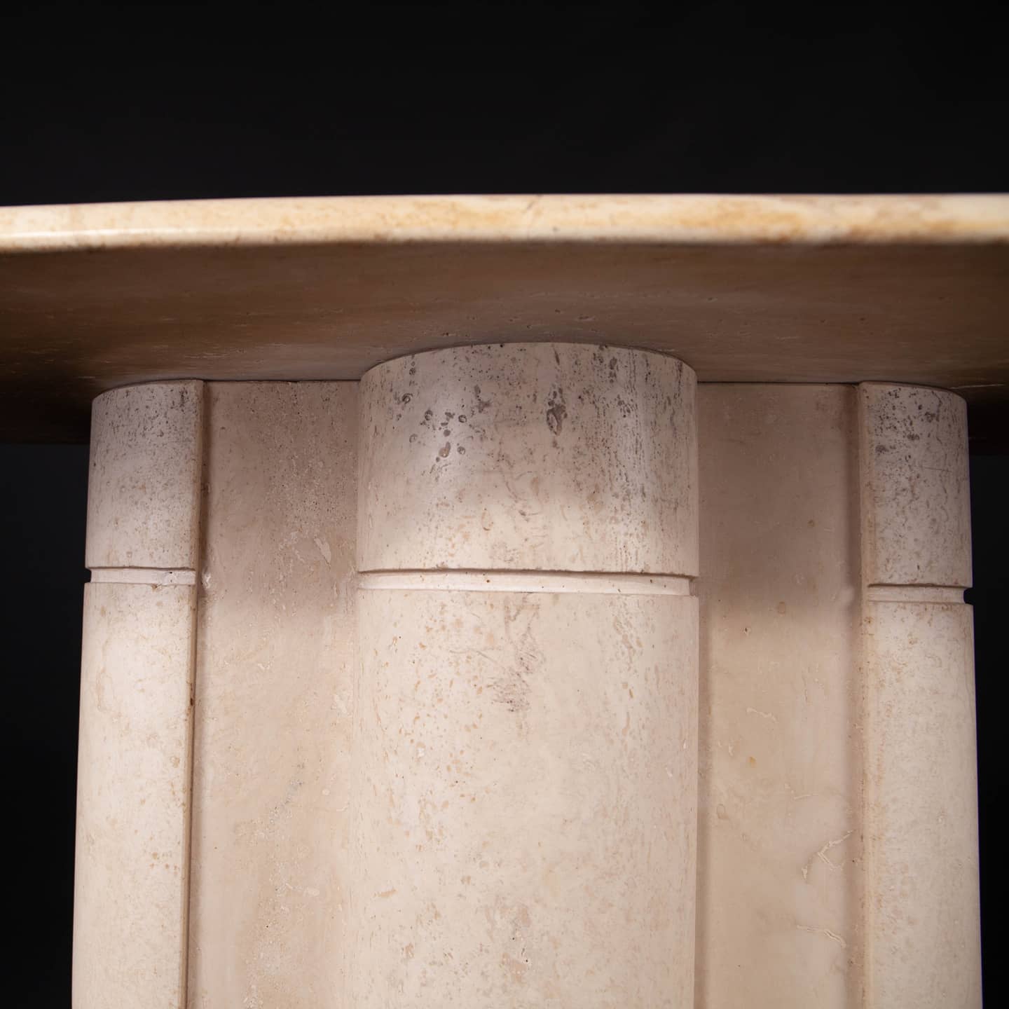 Vintage console in travertine