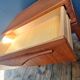Vintage teak bedside table, Scandinavian design nightstand, accent furniture.