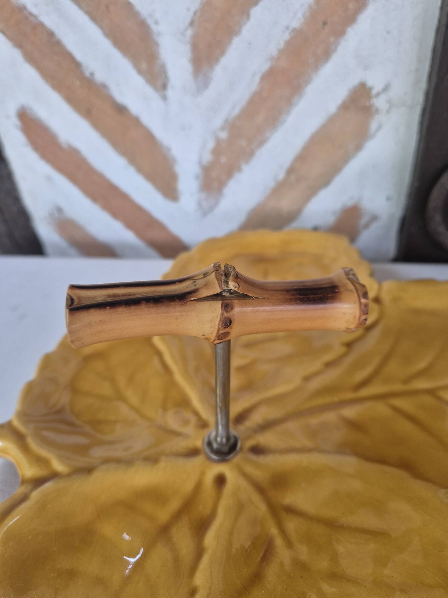 1960s leaf cheese board