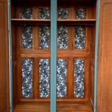 Parisian art deco wardrobe blue gray 1930