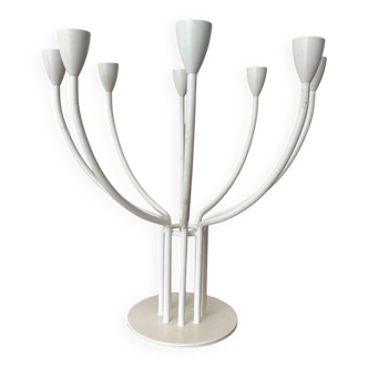 IKEA vintage candlestick model Stockholm – white 8-branch chandelier