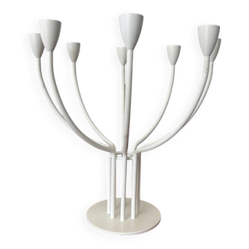 IKEA vintage candlestick model Stockholm – white 8-branch chandelier