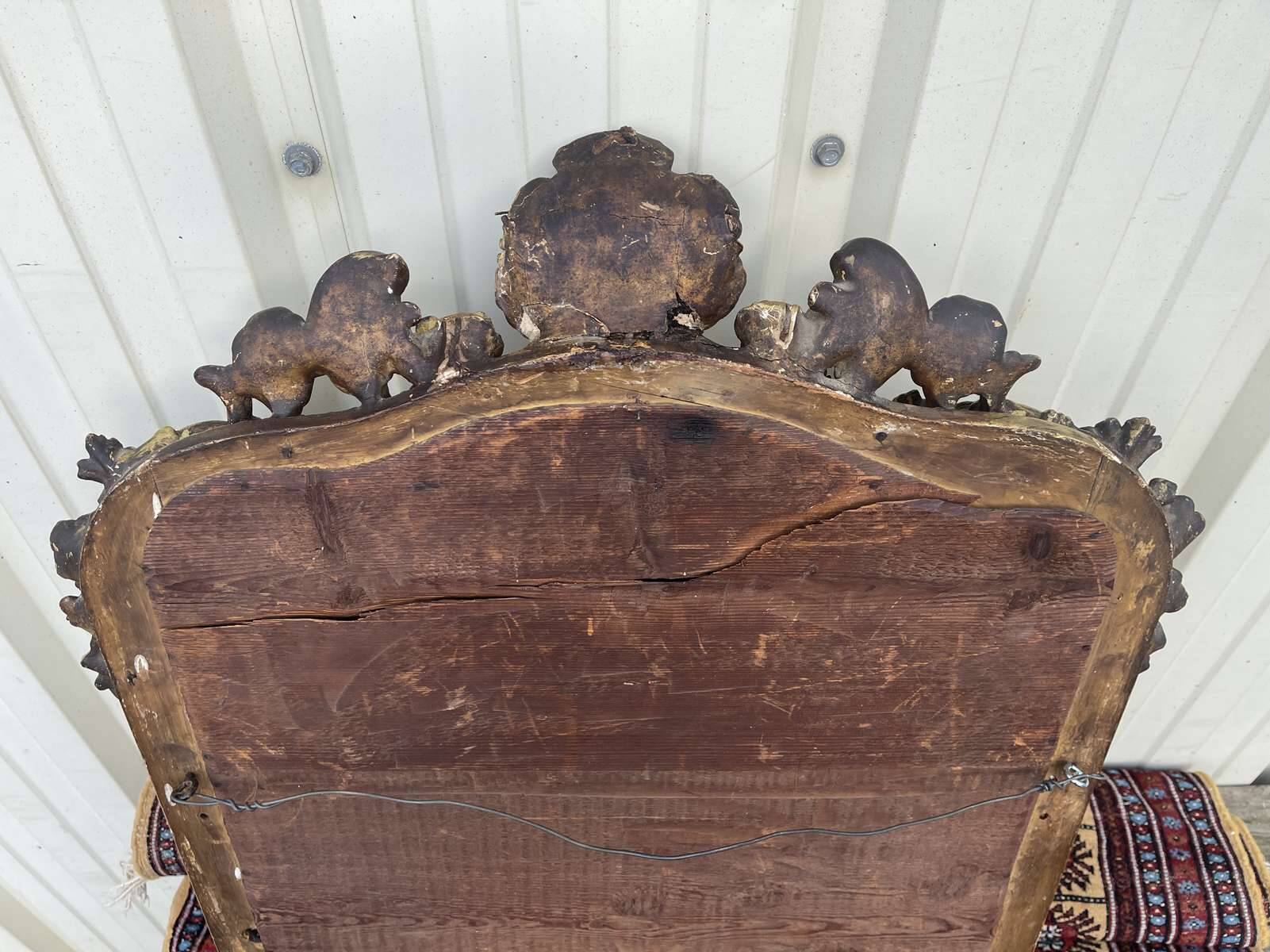 Louis XV mirror, early 19th century, restored.