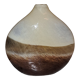 Flat teardrop-shaped vase
