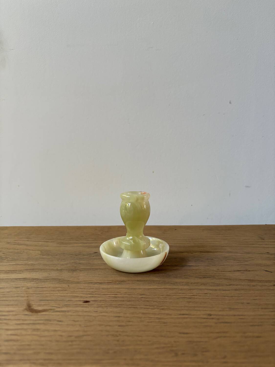 Vintage onyx candle holder from Italy, 1960s-1970s