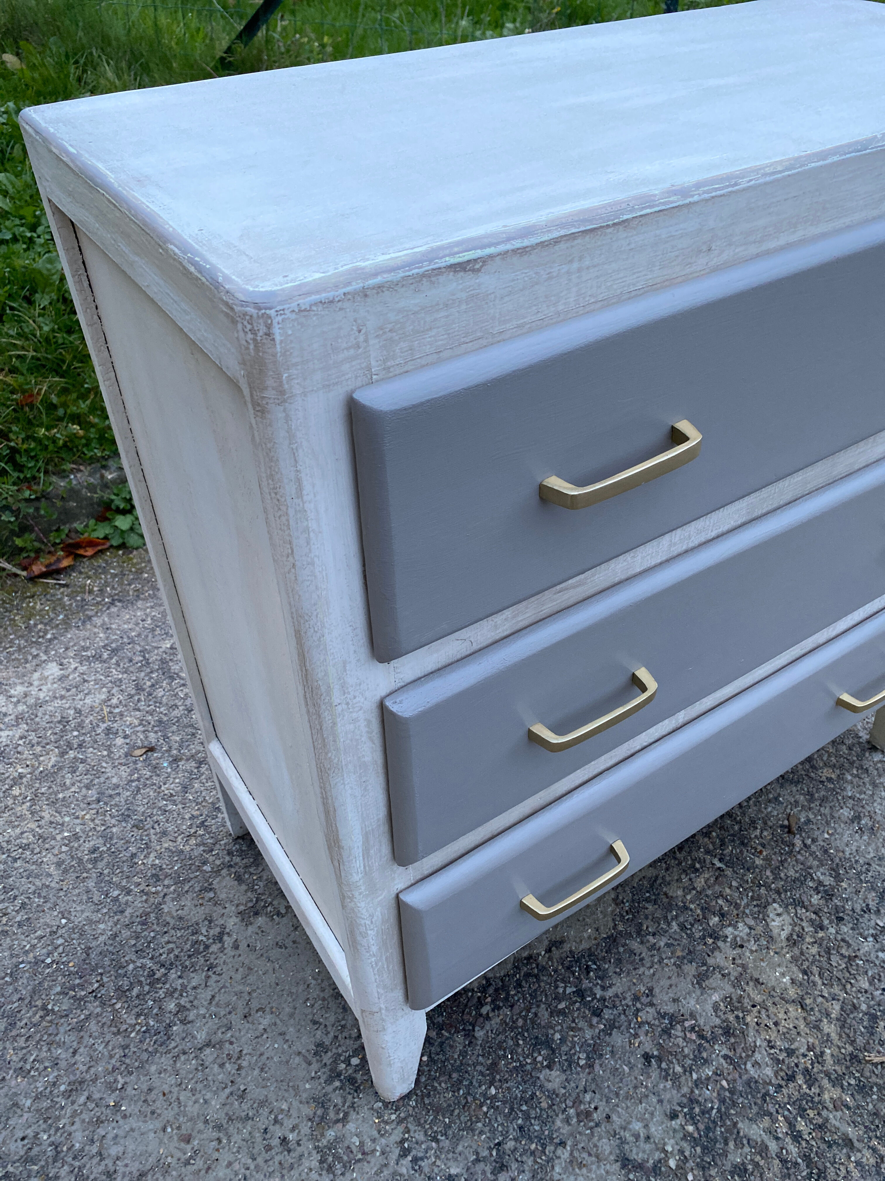 Vintage 50s patinated chest of drawers