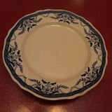 Flat cake faience luneville keller and guerin model villeray