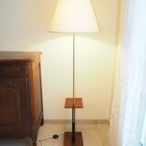 Scandinavian floor lamp in teak and metal from the 1960s-1970s