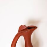 Artisanal terracotta pitcher