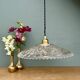 Vintage glass pendant light - tableware collection (CV31) -