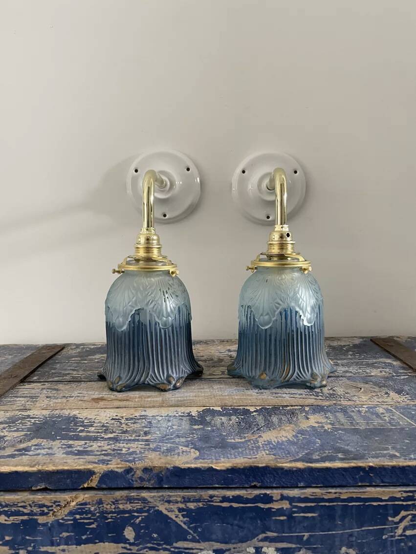 Pair of Art Deco wall lights