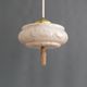 Art Deco Stab-Pendant Light with Marbled Glass Shade, Germany 1930s