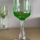 Set of 10 uraline glasses from the 1970s.