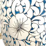 Glass paste vase signed Leune, Art Nouveau