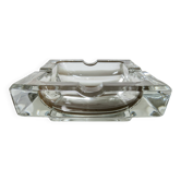 Large crystal table ashtray, France, 1970s