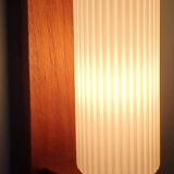 Scandinavian style teak wall lamp