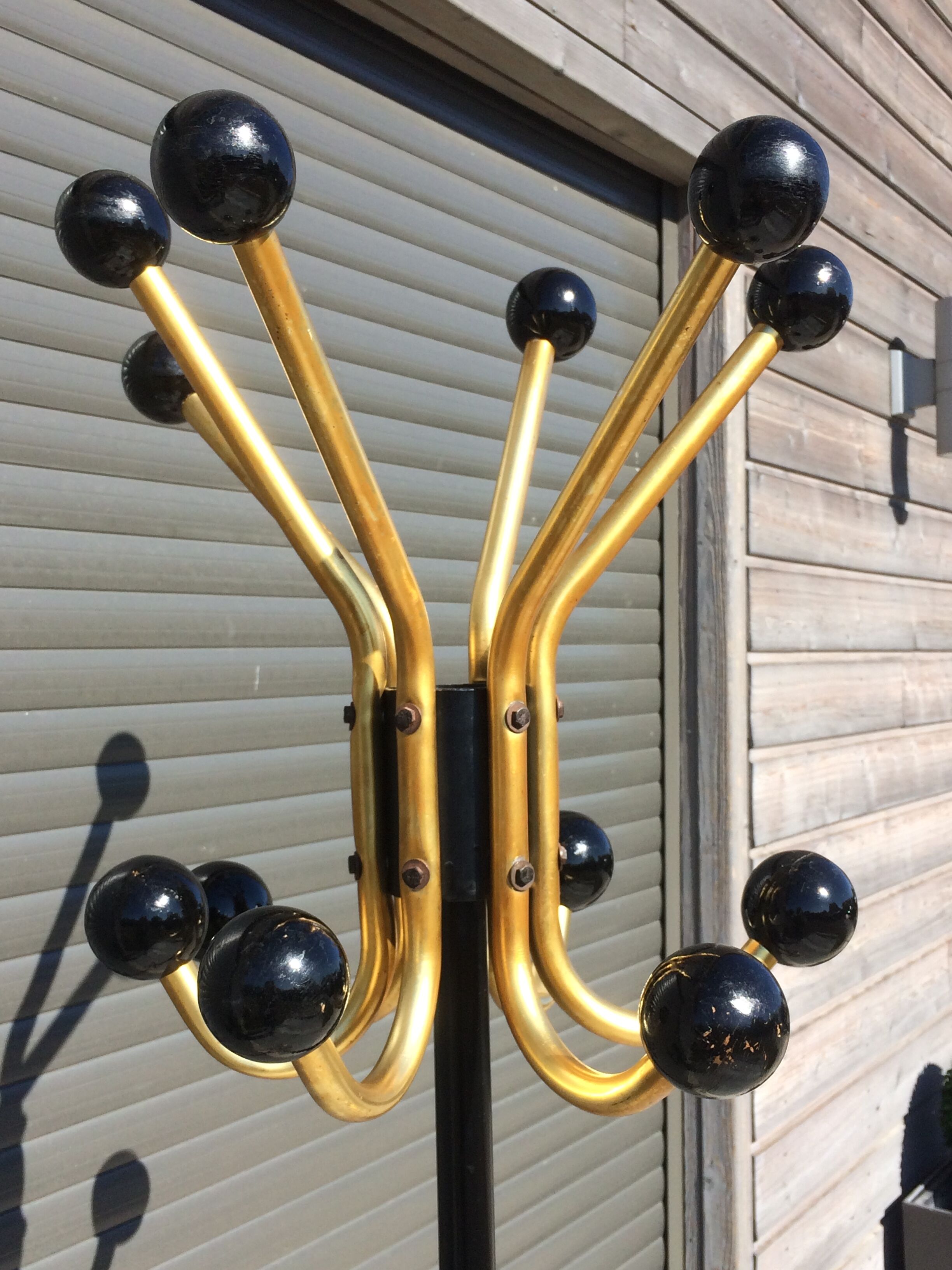 Coatrack 50s brass Parrot