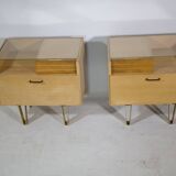 Tables de chevet, années 50-60