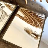 Barber vintage 28x69cm triptych mirror