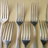 Set of 12 sfam silver metal table forks
