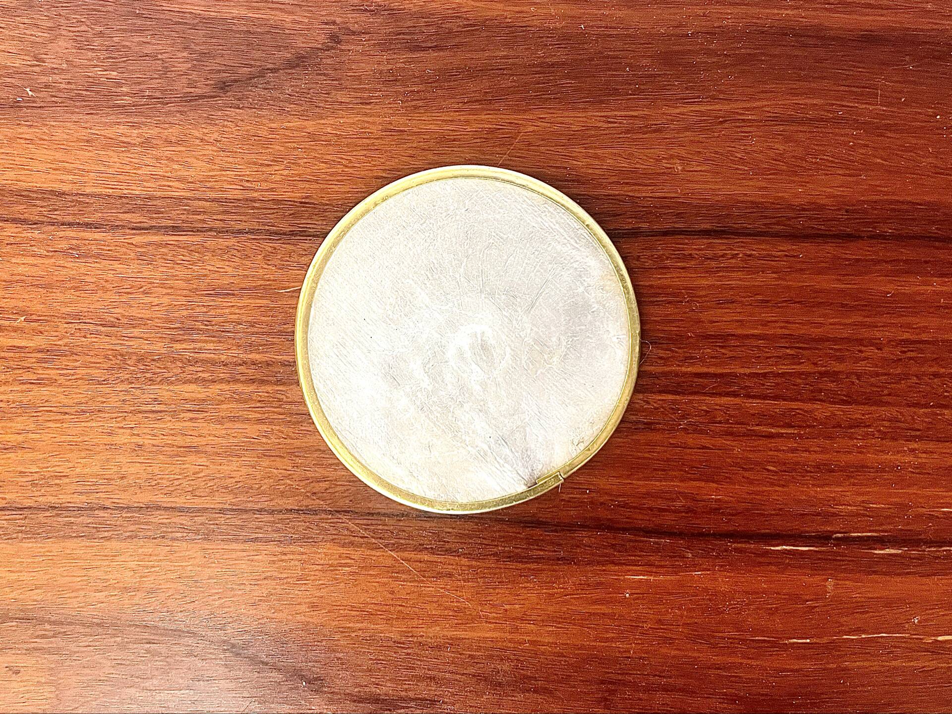 Vintage mother-of-pearl coasters, 1970s