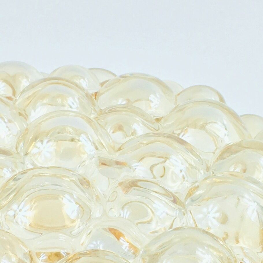 Large Mid Century Bubble Glass Ceiling Light By H. Tynell for Limburg 1960s