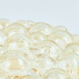 Large Mid Century Bubble Glass Ceiling Light By H. Tynell for Limburg 1960s