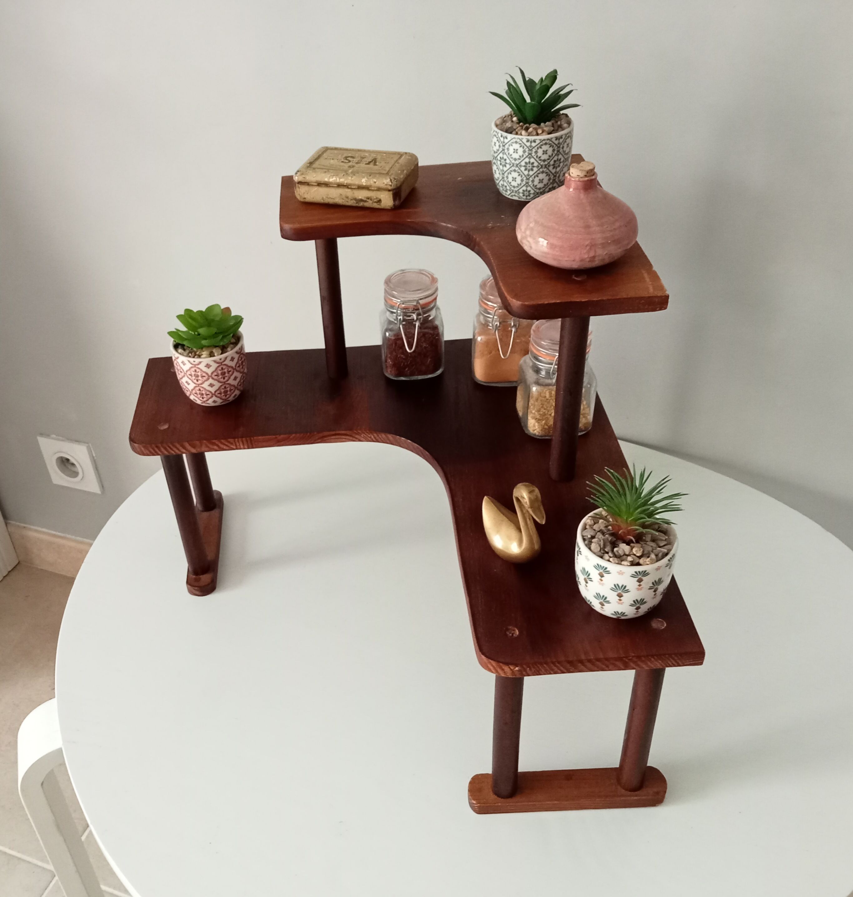 Vintage wooden shelf