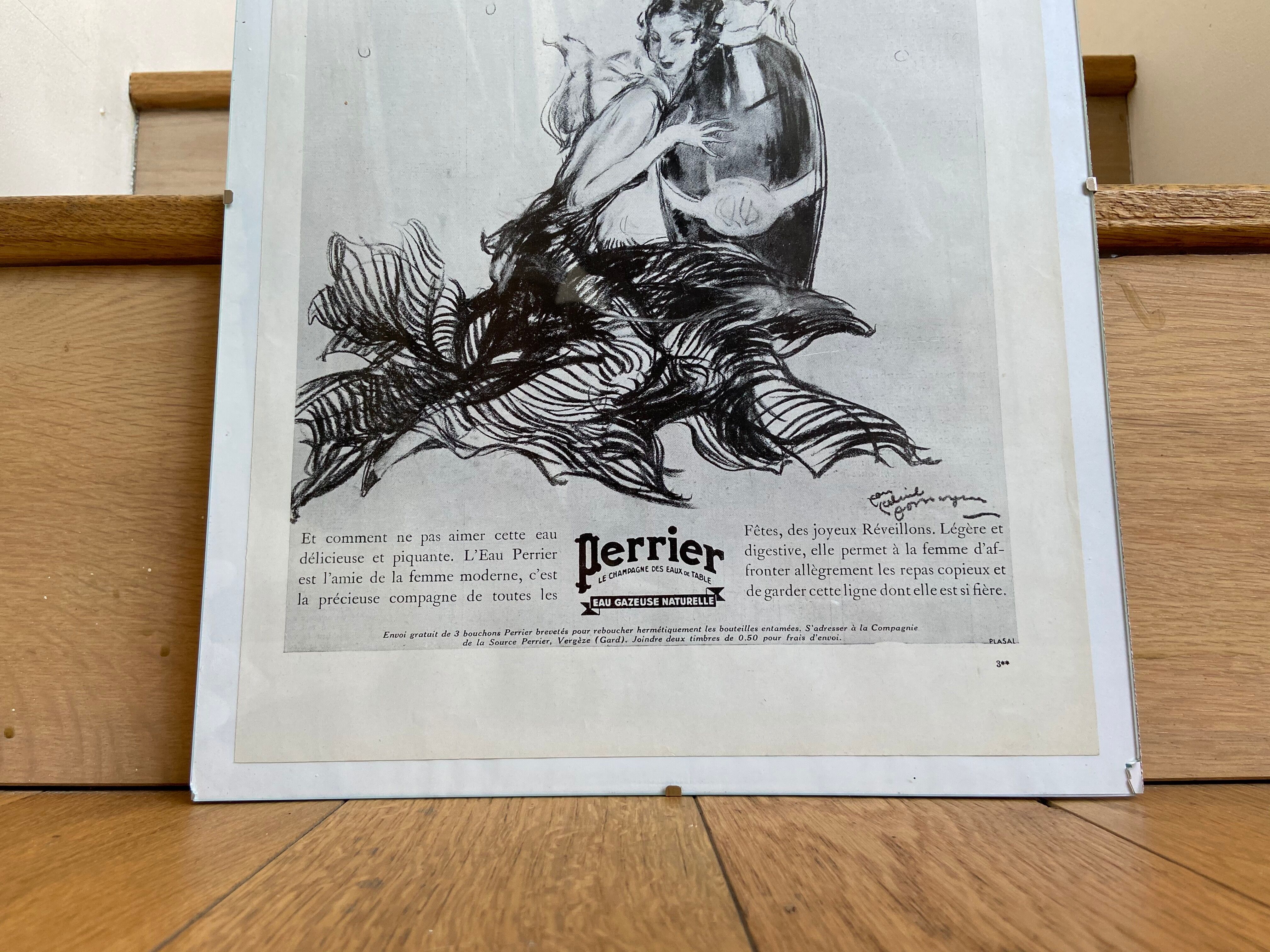 Affiche publicitaire Perrier 14 décembre 1935