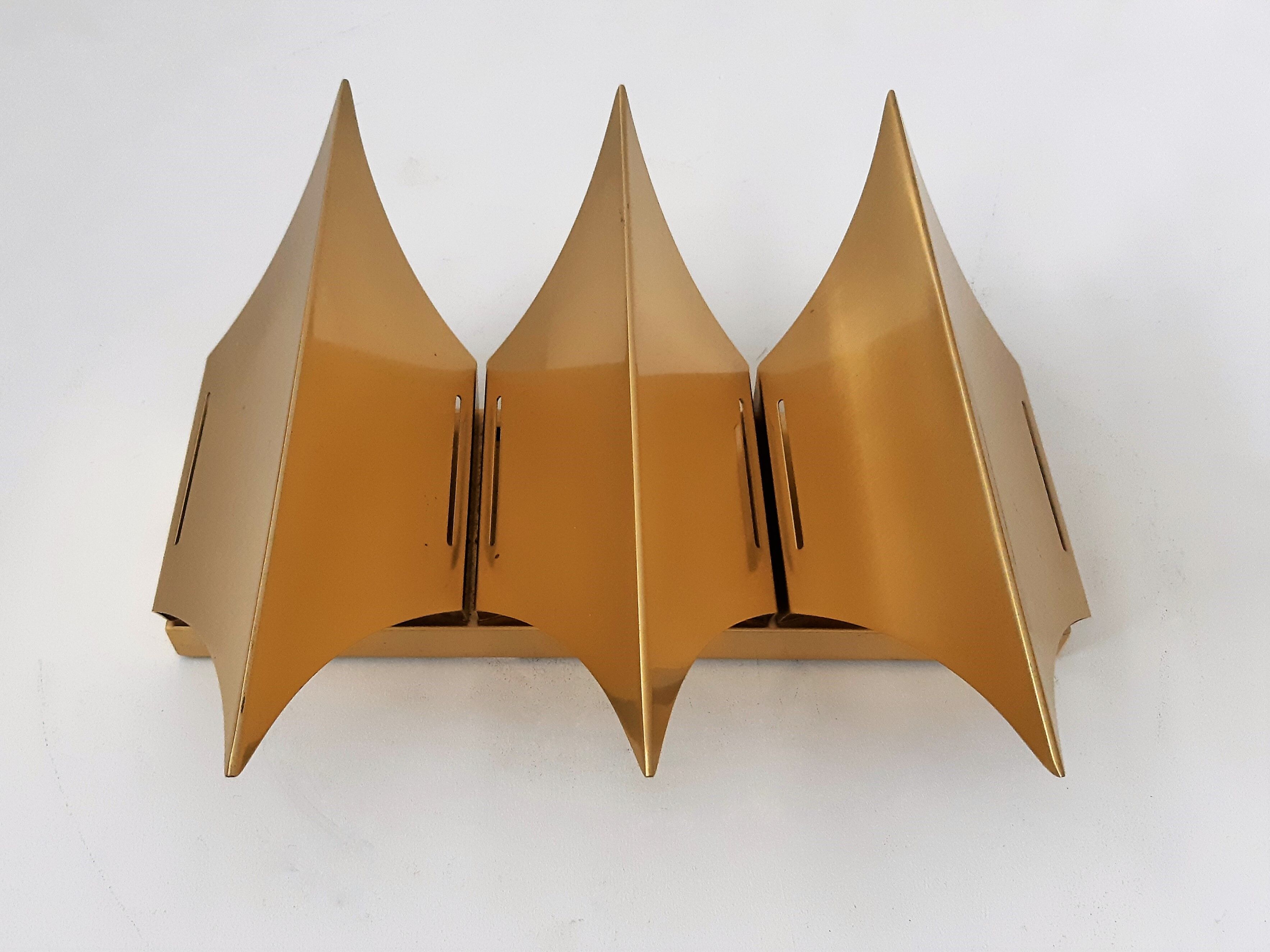 Gothic III wall lamp by Bent Karlby for Lyfa, Denmark 1960's