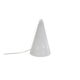 Milk glass pyramid table lamp "Teepee" by SCE France