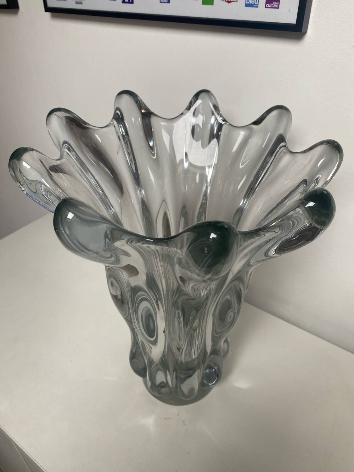 Giraffe head vase
