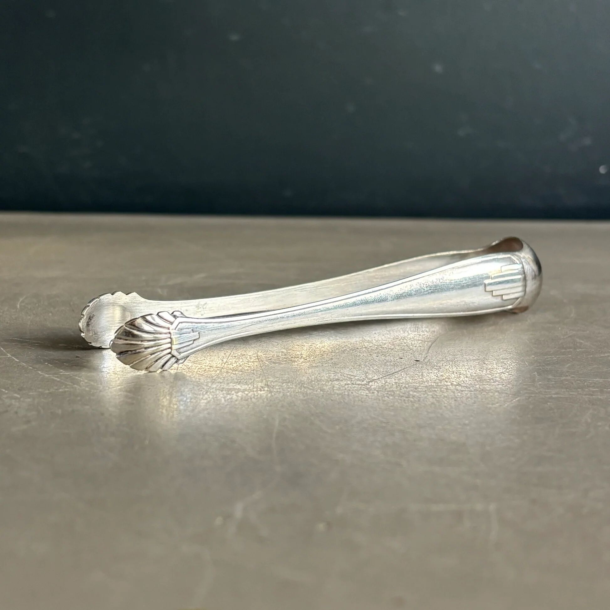 Silver-plated sugar tongs - 12.5 cm