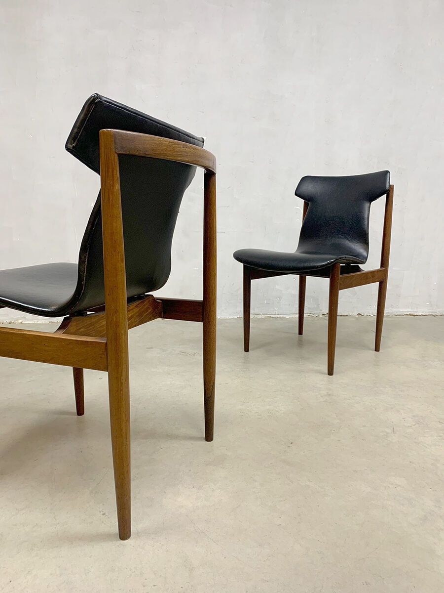 Set of 2 dining chairs by Inger Klingenberg for Fristho Franeker